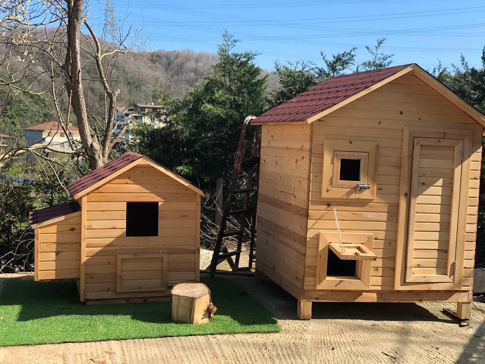 Ahşap Tavuk Kümesi (25 tavukluk) TK0007 3 Ahşap Tavuk Kümesi (25 tavukluk) TK0007 3