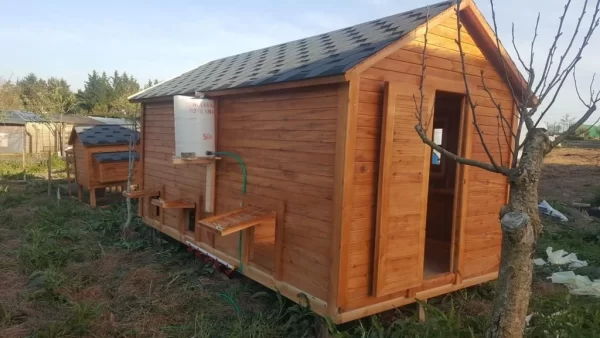 Büyük Ahşap Tavuk Kümesi KB001 Görseli 3